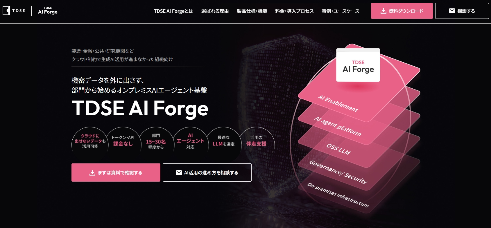 tdseaiforgewebsitetop | データの中にまだ誰も見ていない答えがあるデータサイエンスの専門集団tdse